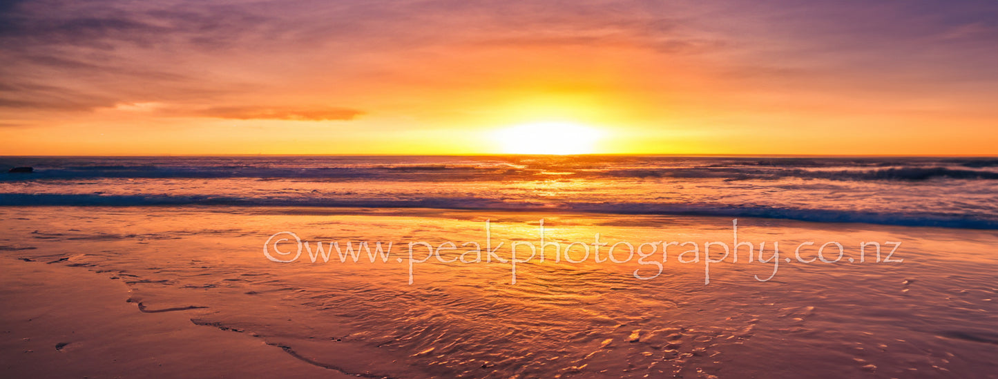 Sunset at the Beach - Panorama - Choose Your Size