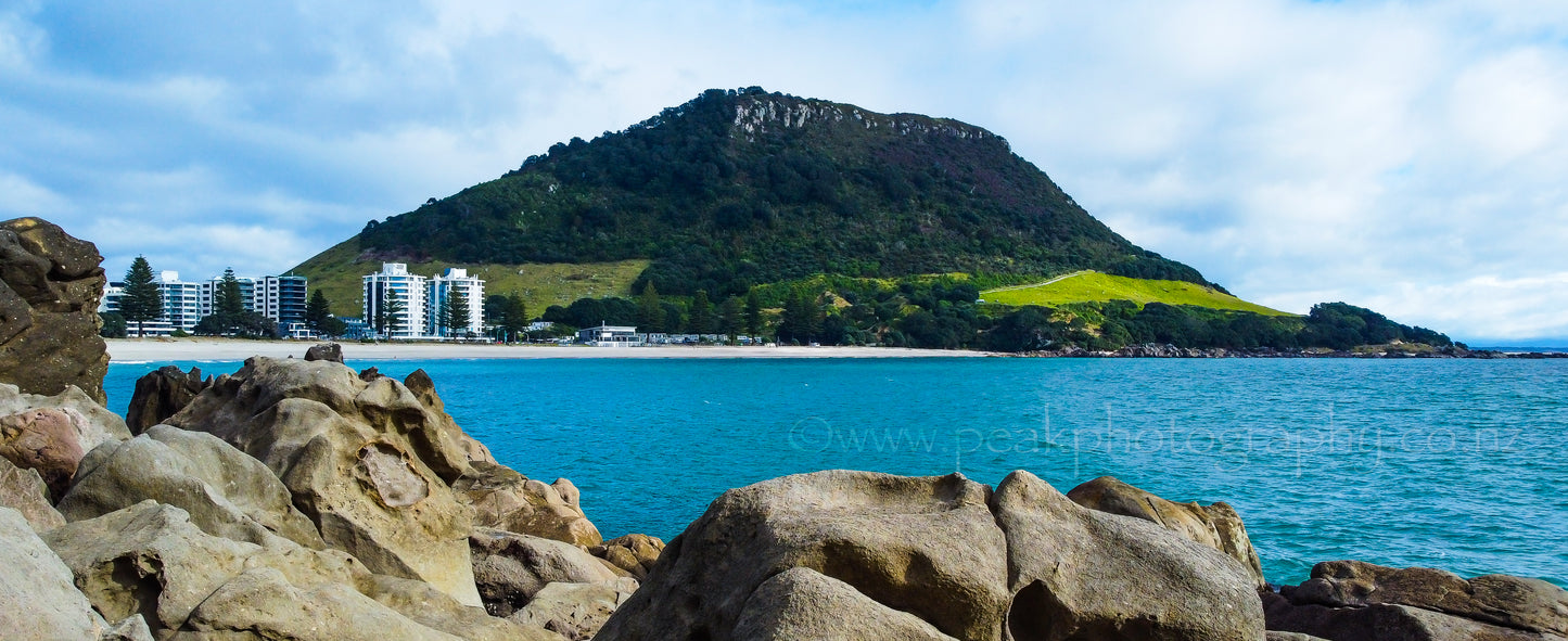 Mount Maunganui from Leisure Island Panorama - Choose your size