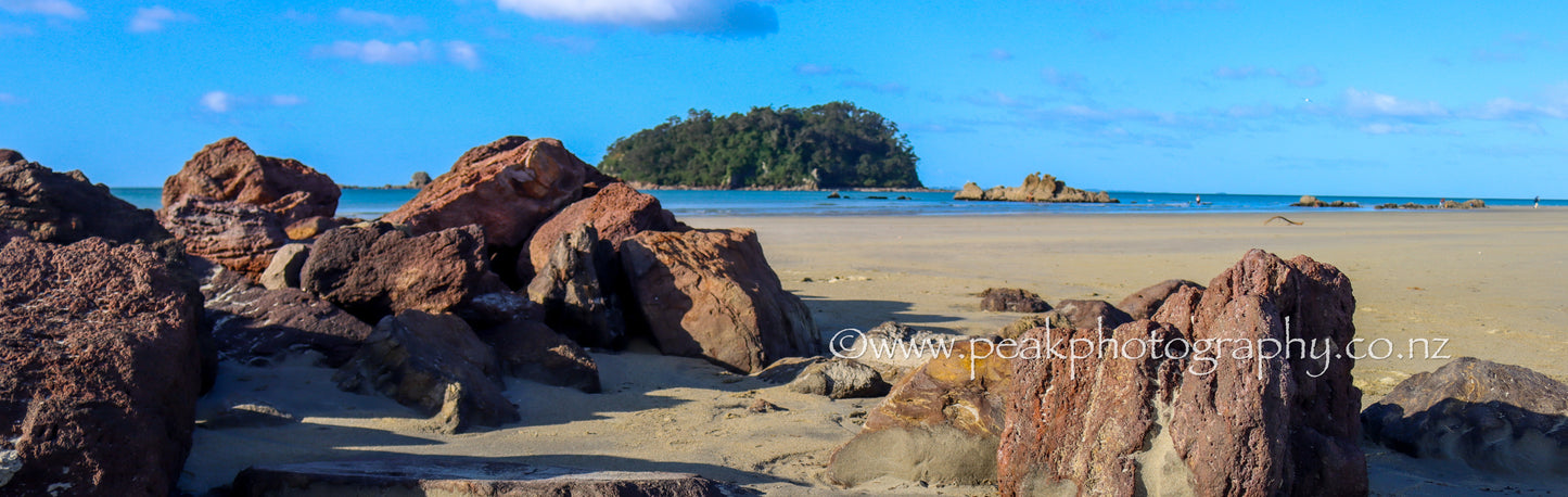 Motuotau Island (Rabbit Island) Mount Maunganui - Choose your size
