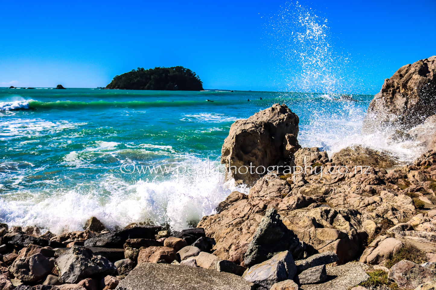 Motuotau Island (Rabbit Island) Mount Maunganui - Choose Your Size