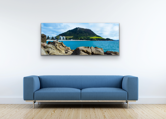 Mount Maunganui from Leisure Island Panorama - Choose your size