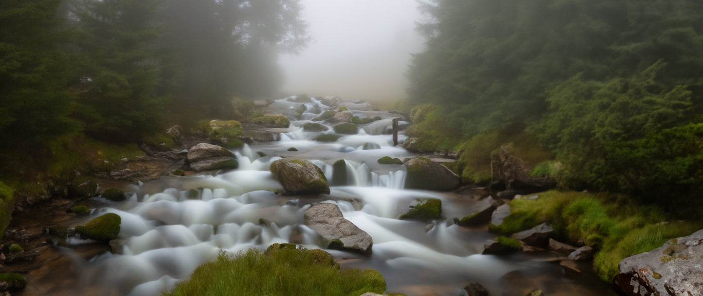 Forest Stream on a Misty day - Choose your size