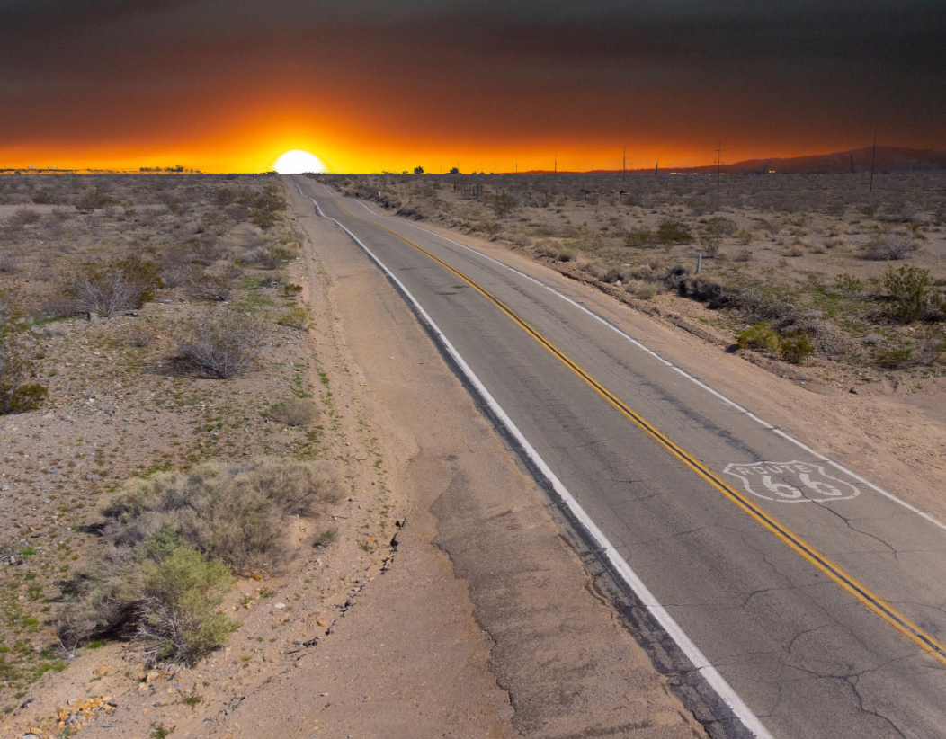 Route 66 Sunset - Choose your size