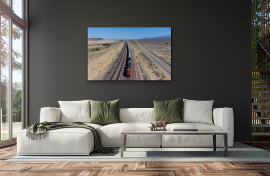 Train and Route 66 Photographic Canvas - Choose your size