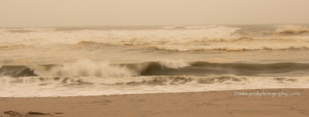 Stormy Seas Panorama Panoramic Canvas