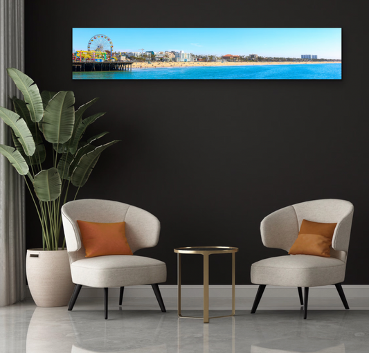 Santa Monica Pier Panorama Canvas - Choose your size